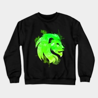 Lion watercolor Forest Crewneck Sweatshirt